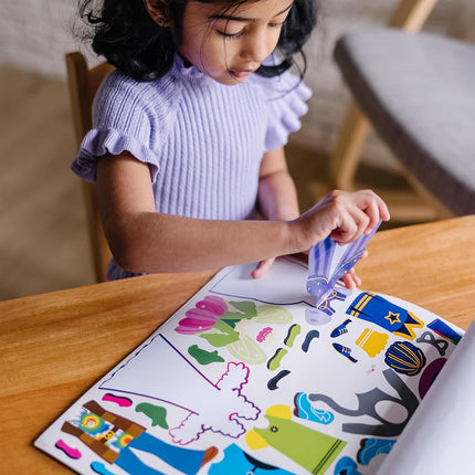 Melissa & Doug Reusable Sticker Pad | Activity Book for Children, Plane & Travel Activities for Kids | Age 3-5