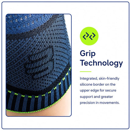 BAUERFEIND knee support Knee Support with silicone ring, Can be worn on both the right & left knee