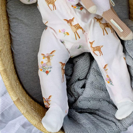 Burt's Bees Baby - Cable Knit Blanket, Baby Nursery & Stroller Blanket, 100% Organic Cotton, 30" x 40"