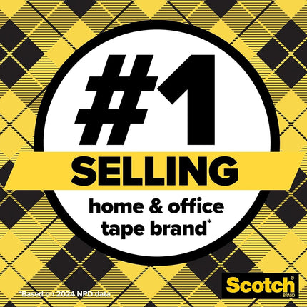 Scotch Double Sided Tape, Permanent, Arts and Crafts Alternative to Scrapbooking Tape, 1/2 in x 250 in, 3 Dispensers