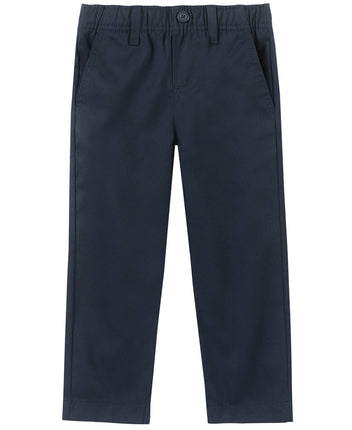 Nautica Boys' School Uniform Flat Front Twill Pant