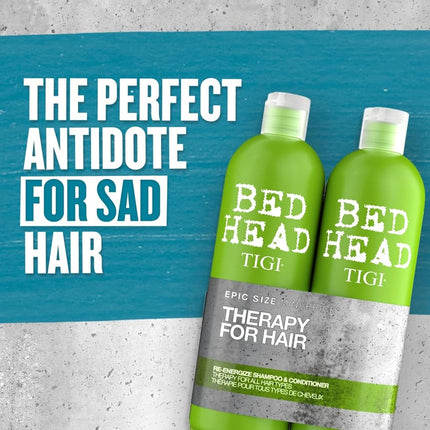 TIGI BED HEAD 2X750ML DUO SHAMPOO & CONDITIONER RE-ENERGIZE