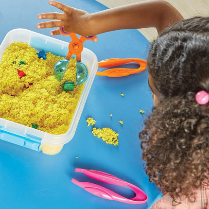 Learning Resources Helping Hands Fine Motor Tools Classroom Set, Toddler Learning Toys, Teacher Resources for Classroom, Sensory Toys for Toddlers, 24 Pieces Ages 3+
