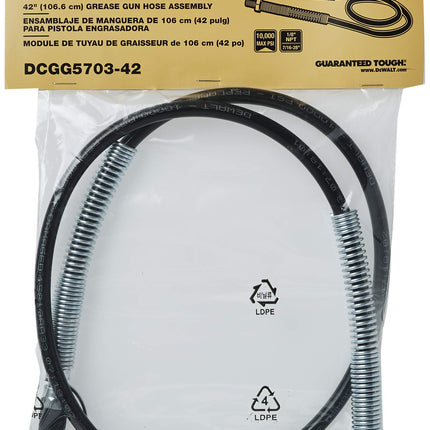 DEWALT DCGG5703-42 Conjunto de manguera de pistola de engrase (42IN), multi, talla única