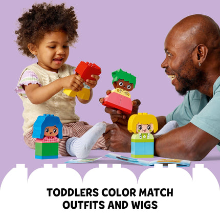 LEGO DUPLO My First Big Feelings & Emotions Interactive Toy, Colored Building Bricks and 4 Characters, Social and Emotional Play for Preschoolers, 1 Year Old and Up, 10415
