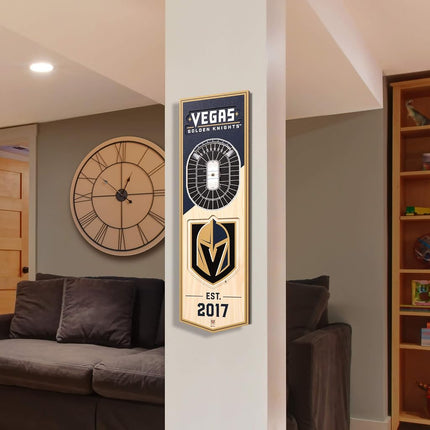 YouTheFan NHL Vegas Golden Knights 3D Stadium 6x19 Banner - T-Mobile Arena 8" x 32"