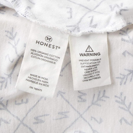 HonestBaby unisex-baby Sábanas Ajustables para Cuna Clásicas Estándar, 100% Algodón Orgánico para Bebés Niños, Niñas, Neutro, Paquete de 2 - Rosa Claro, Talla Única