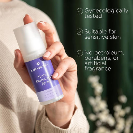 Lansinoh Herbal Perineal Spray, Postpartum Essentials, 3.5 Ounces