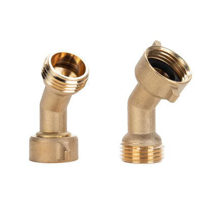 Camco 45 Degree Hose Elbow | Eliminates Stress and