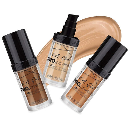 L.A. Girl Pro Coverage Liquid Foundation, Dark Chocolate, 0.95 Fl Oz