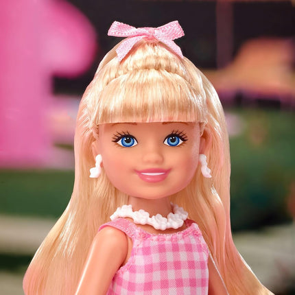 Barbie The Movie Chelsea Collectible 4-Pack Dolls, Includes, Ken, President, Gloria Characters with Removable Outfits, JBH77