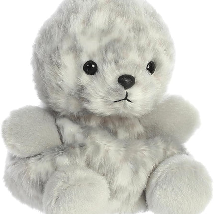 Aurora Adorable Palm Pals Marina Harbor Seal Stuffed Animal - Pocket-Sized Play - Collectable Fun - Grey 5 Inches