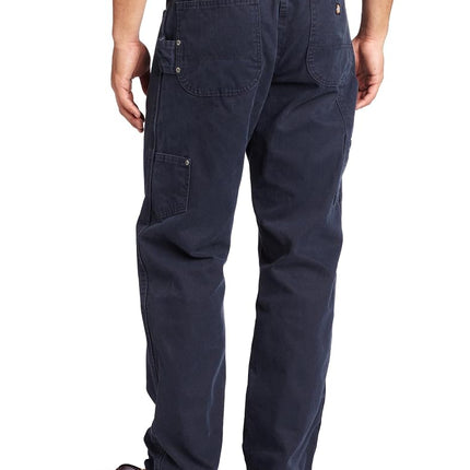 Dickies Men's Relaxed Fit Utility Sanded Duck Pant, Dark Navy, 34x32