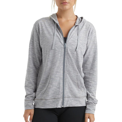 Hanes Women's Jersey Full Zip Hoodie Shirt, Dada G