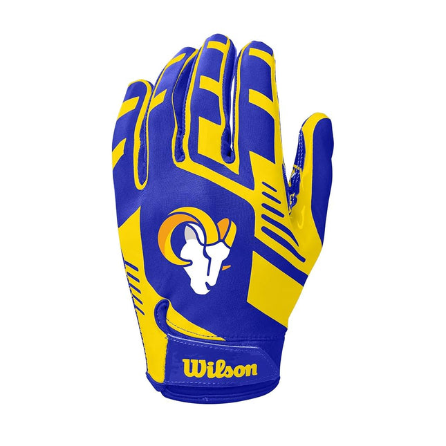 Wilson NFL Stretch Fit Football Gloves - Adult, Los Angeles Rams