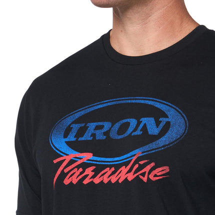 Under Armour Men's Project Rock Iron Short Sleeve T Shirt, (001) Black / / Team Royal, Medium