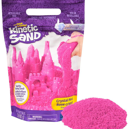 Kinetic Sand 2lb Shimmer Pink, Moldable Play Sand 