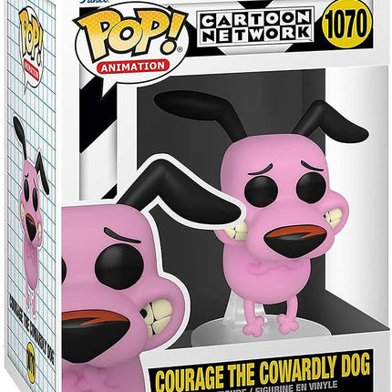 Funko POP! Animation: Courage - Courage the Cowardly Dog - Collectable Vinyl Figure - Gift Idea - Official Merchandise - Toys for Kids & Adults - TV Fans - Model Figure for Collectors and Display