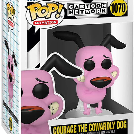 Funko POP! Animation: Courage - Courage the Cowardly Dog - Collectable Vinyl Figure - Gift Idea - Official Merchandise - Toys for Kids & Adults - TV Fans - Model Figure for Collectors and Display