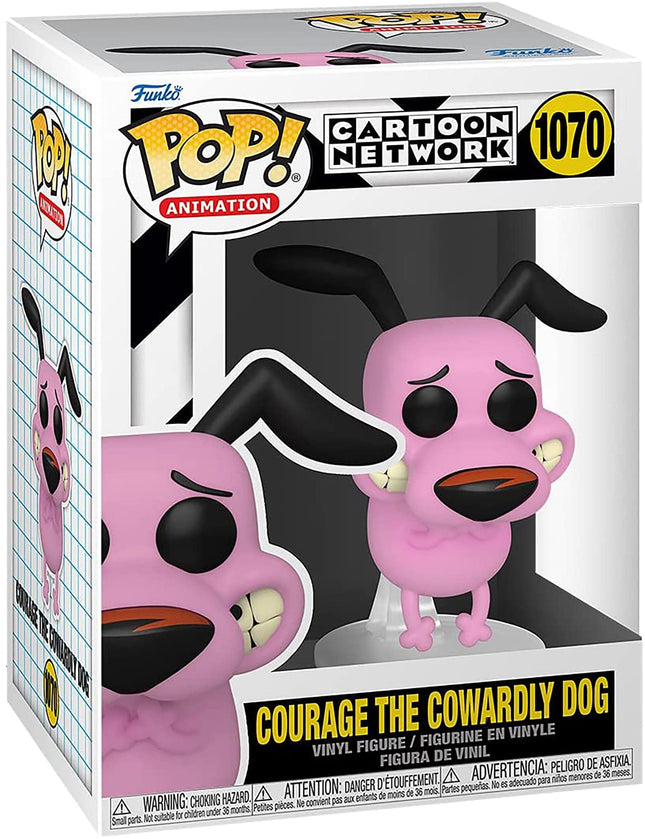 Funko POP! Animation: Courage - Courage the Cowardly Dog - Collectable Vinyl Figure - Gift Idea - Official Merchandise - Toys for Kids & Adults - TV Fans - Model Figure for Collectors and Display
