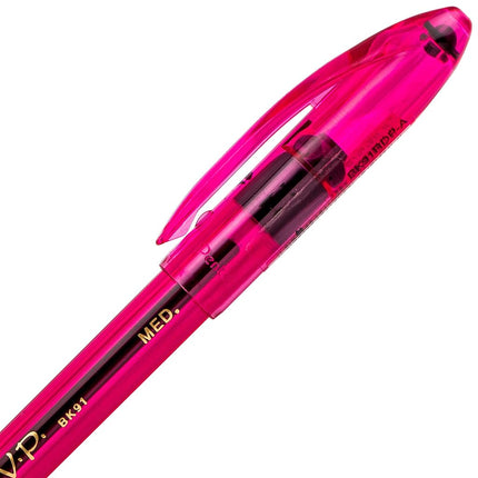 Pentel Pink BCA R.S.V.P. Razzle-Dazzle, 1.0mm, Medium Line, Black Ink, (BK91RDBP5P) by Pentel