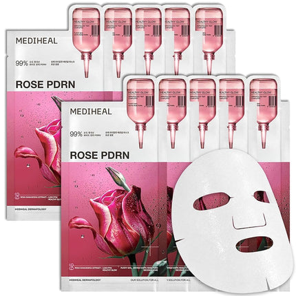 MEDIHEAL Rose PDRN Essential Face Sheet Mask, Heal