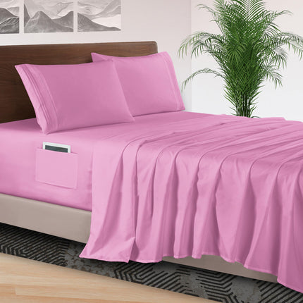 Elegant Comfort 4-Piece Bed Sheet Set - Luxury Bed