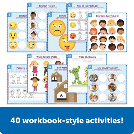 Learning Resources Skill Builders Feelings Learning Kit, Social Emotional Learning Activities, Social Skills Activities for Kids, Talking Flash Cards for Toddlers, Toddler Toy, Homeschool Supplies