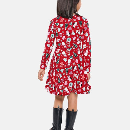 The Children's Place Girls' Long Sleeve Knit, Holiday Cheer, Large