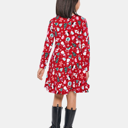 The Children's Place Girls' Long Sleeve Knit, Holiday Cheer, Large