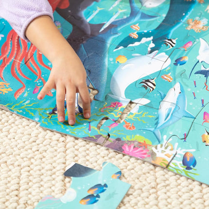 Melissa & Doug New! Underwater 48pc Floor Puzzle