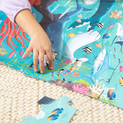 Melissa & Doug New! Underwater 48pc Floor Puzzle