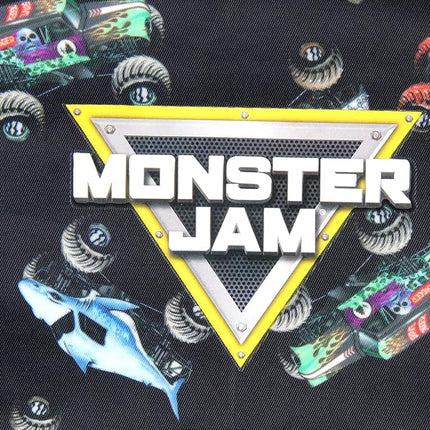 INTIMO Monster Jam Trucks Dragon Zombie Grave Digger Megalodon All Over Print Backpack Black, One Size