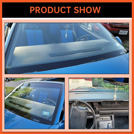 ECOTRIC Dashboard Cover Cap Compatible with 1984-1992 Chevy Camaro Replacement Shell Bezel Dash Pad Overlay Cover