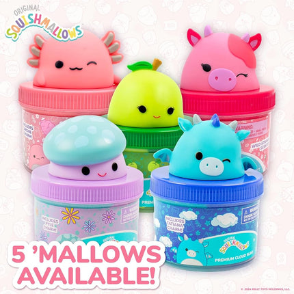 Original Squishmallows Archie The Axolotl Premium Cloud, 8 oz. Cotton Candy Scented with 3 Fun Add Ins, Great 6 Year Old Toys, Super Soft Sludge Toy