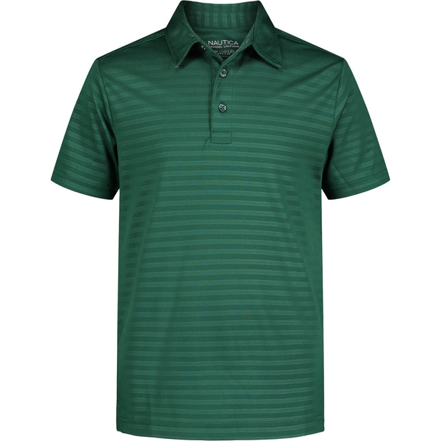 Nautica Boys' Active Short Sleeve Polo Shirt, Butt