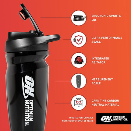 Optimum Nutrition Opti-Mix Shaker Cup, Ergonomic Sports Lid, Ultra-Performance Seal, BPA and DEHP Free, Audible Lock Click, Secure Lid, 700 mL Capacity (Pack of 1)