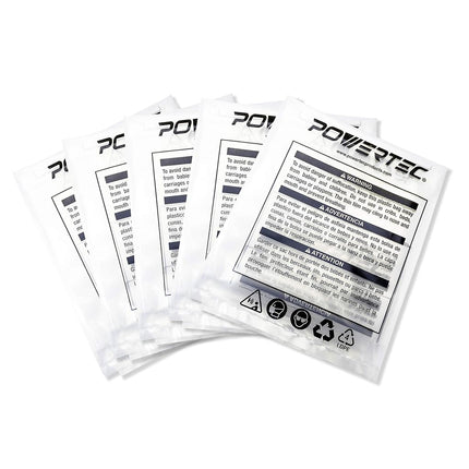 POWERTEC 70002 Clear Plastic Dust Collection Bag, 