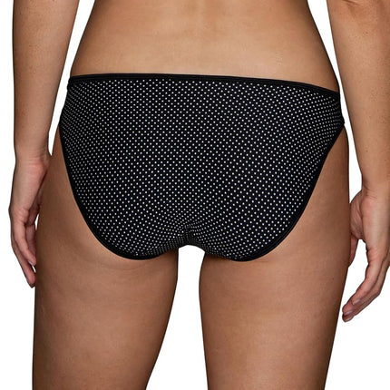 Vanity Fair Women's Illumination String Bikini Panty 18108 Style Underwear, Premiere Dot Print, L