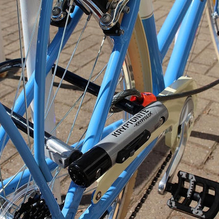 Kryptonite Kryptolok ATB Bike U-Lock, Heavy Duty Anti-Theft Sold Secure Gold U Lock, 12.7mm Shackle with Mounting Bracket and Keys, High Security Lock for Wide Tires E-Bike Scooter Road Mountain Bike
