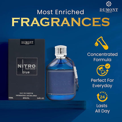 Nitro Blue by Dumont for Men - 3.4 oz EDP Spray