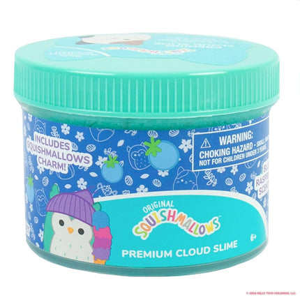 Original Squishmallows Winston The Owl Premium Scented Slime, Blue Raspberry Scented, 2 Fun Add Ins, Pre-Made Slime for Kids, Great 6 Year Old Toys, Super Soft Squishy Toy, 8 oz.