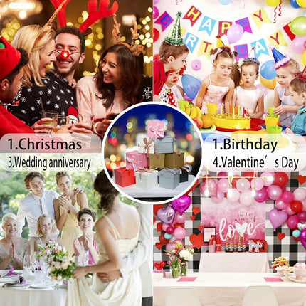 GP SUP 12 Pcs Mixed Color Gift Boxes with Lids, Multicolor Storage Box for Presents Birthday Bridesmaid Wedding Valentines Party (6x6x6 Inch)