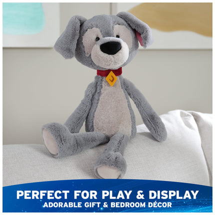 GUND Disney Official Tramp Toothpick Plush, Lady and The Tamp, Tramp Dog Stuffed Animal for Ages 1 and Up, Gray, 15”