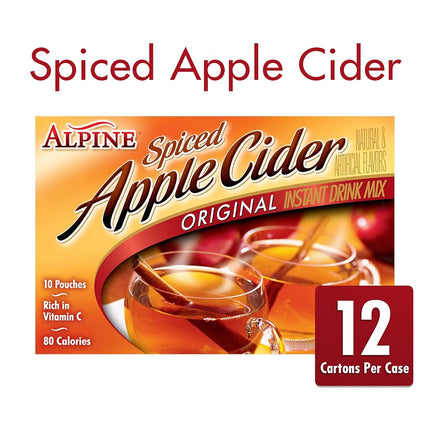Alpine Spiced Cider Apple Flavor Drink Mix, 10-Count (Pack of 12)