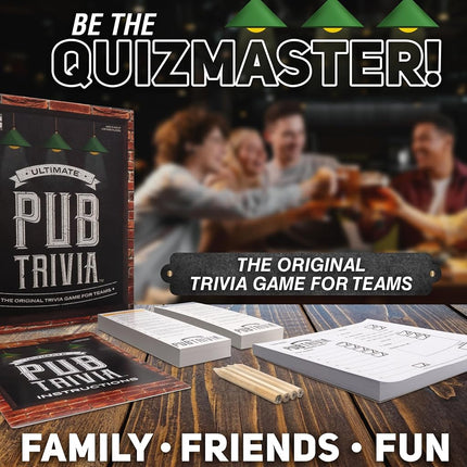University Games The Ultimate Pub Trivia Game Age 12+, Black