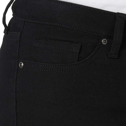 Lee Women's Regular Fit Straight Jeans, Black, 16W L