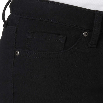 Lee Women's Regular Fit Straight Jeans, Black, 18 Long