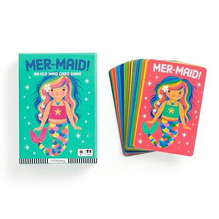 Mudpuppy Mer-Maid! – Mermaid Version of Classic Kids Old Maid Card Game with Cute Illustrations of Mermaids for Children Ages 4 and Up, 2-4 Players