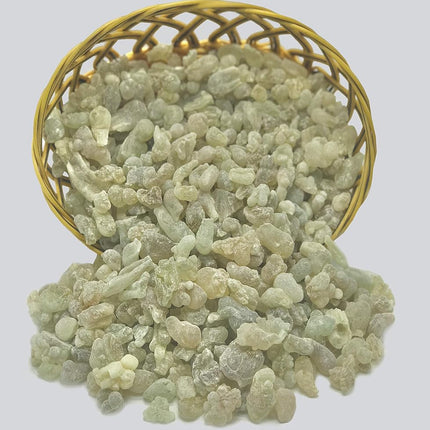 Royal Green Frankincense Hojari from Oman Boswellia Sacra| Pure Incense | Chruch Incense Olibanum | luban (1oz)
